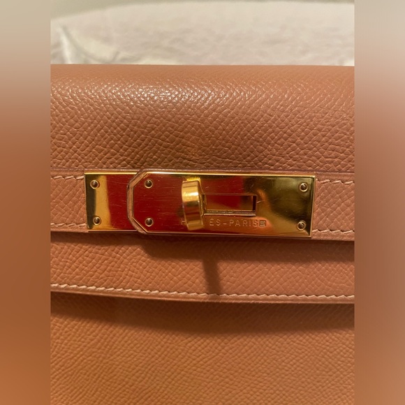 SOLD Hermes Kelly 28 courchevel leather on Gold with GHW SOLD - Picture 5 of 16